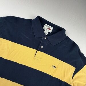 Perlis Polo Shirt Mens Medium Black Golf Short Sleeve Golf Classic Crawfish Logo